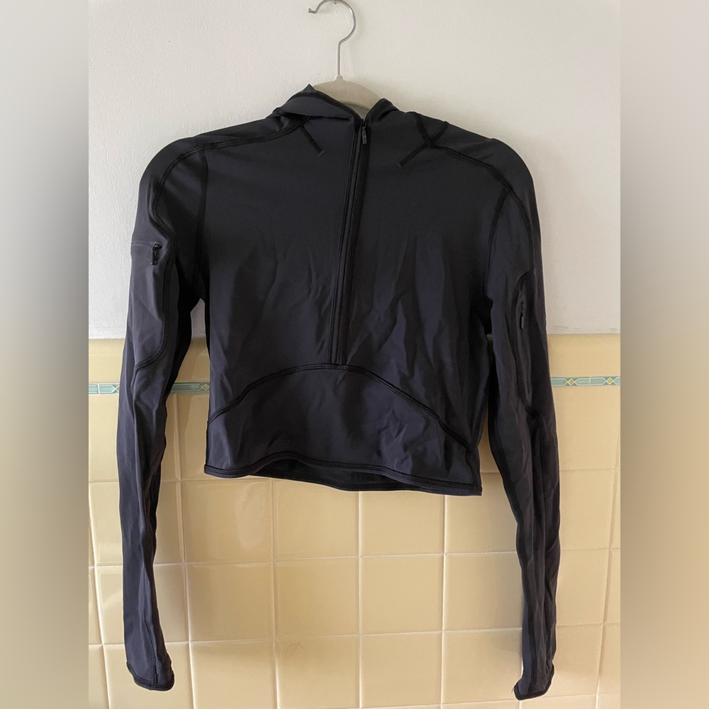 lululemon cropped running hoodie
